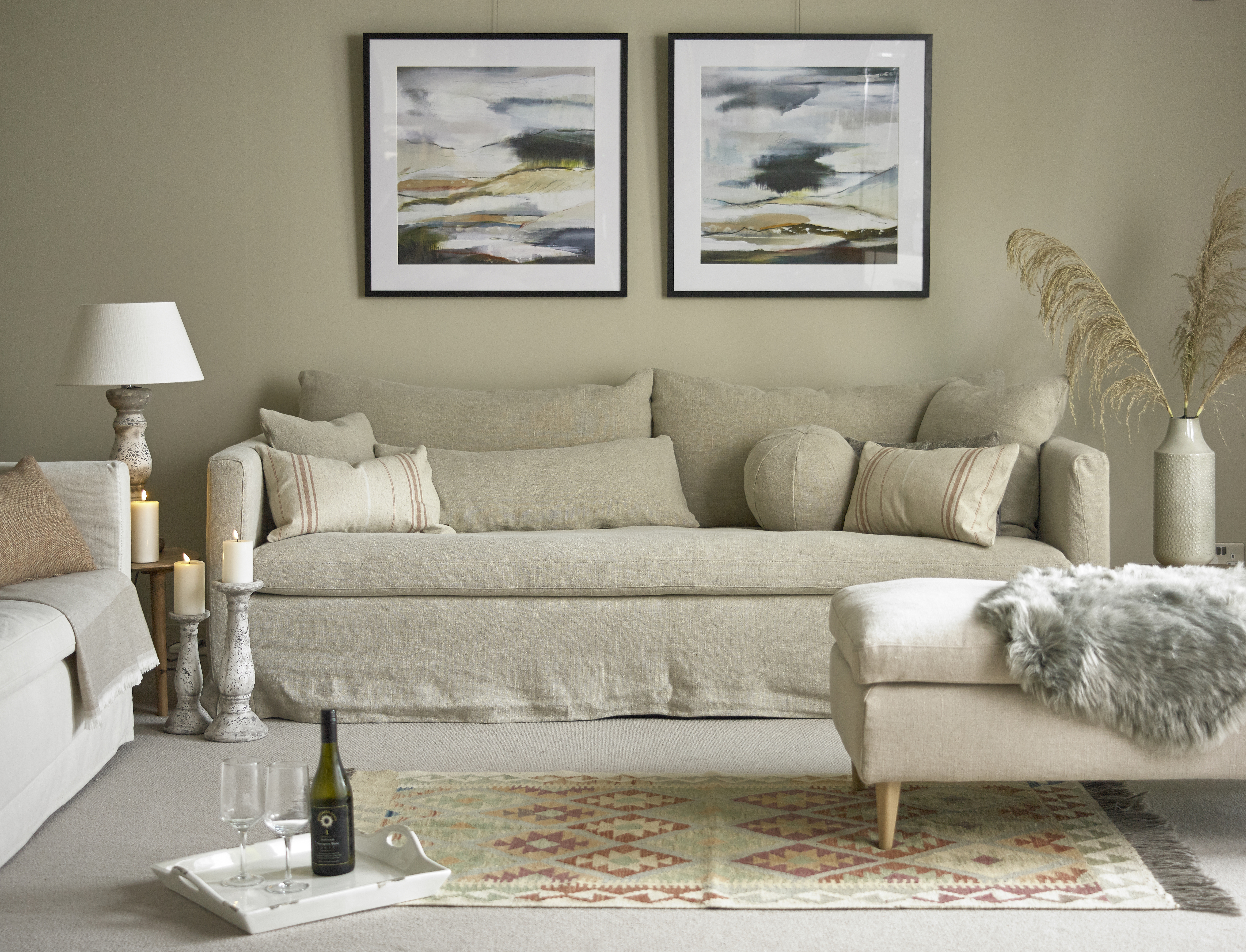 Packwood sofa in linen
